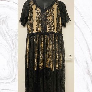 Black lace dress